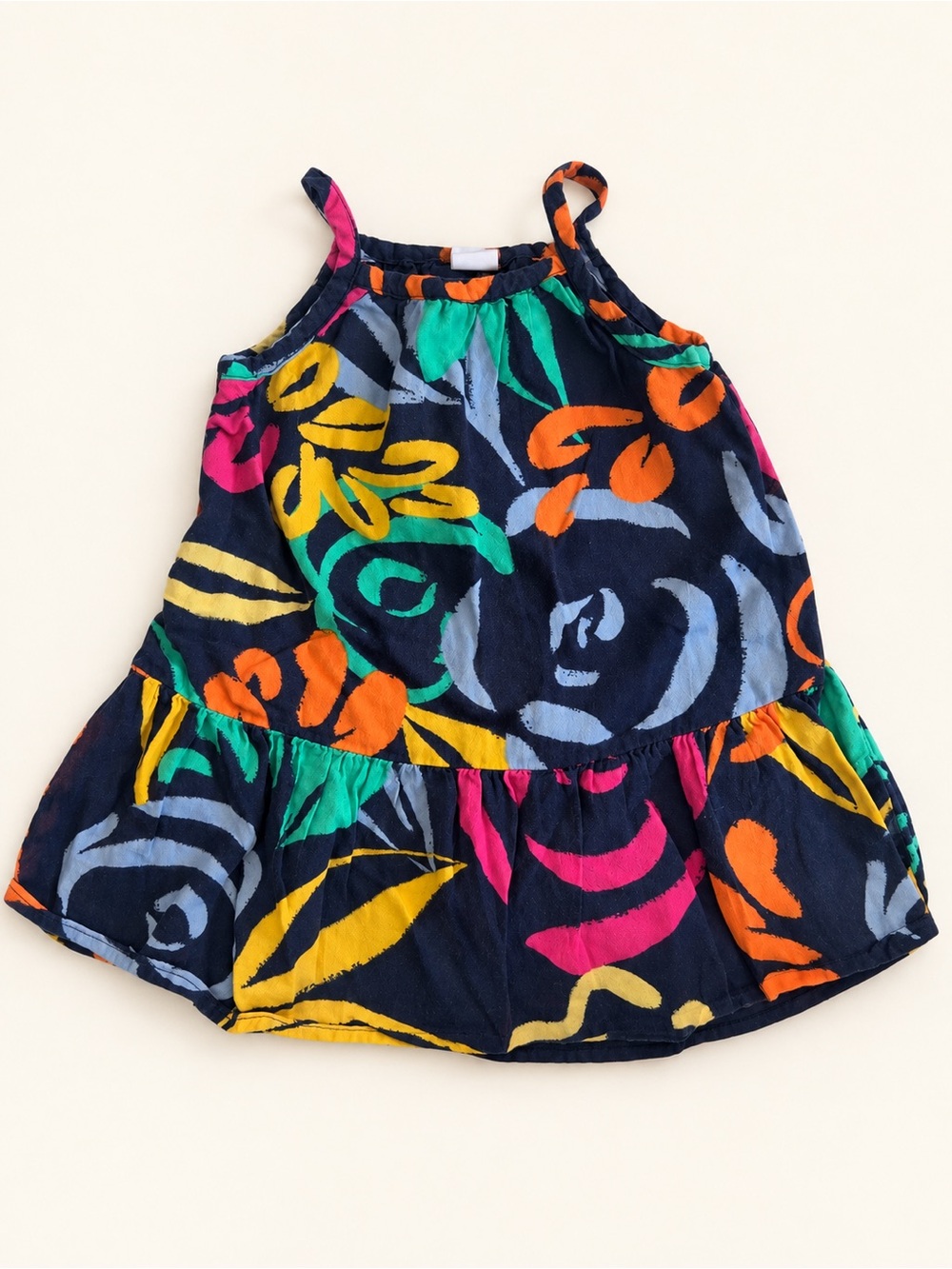 GAP Navy Multicolor Floral Sundress